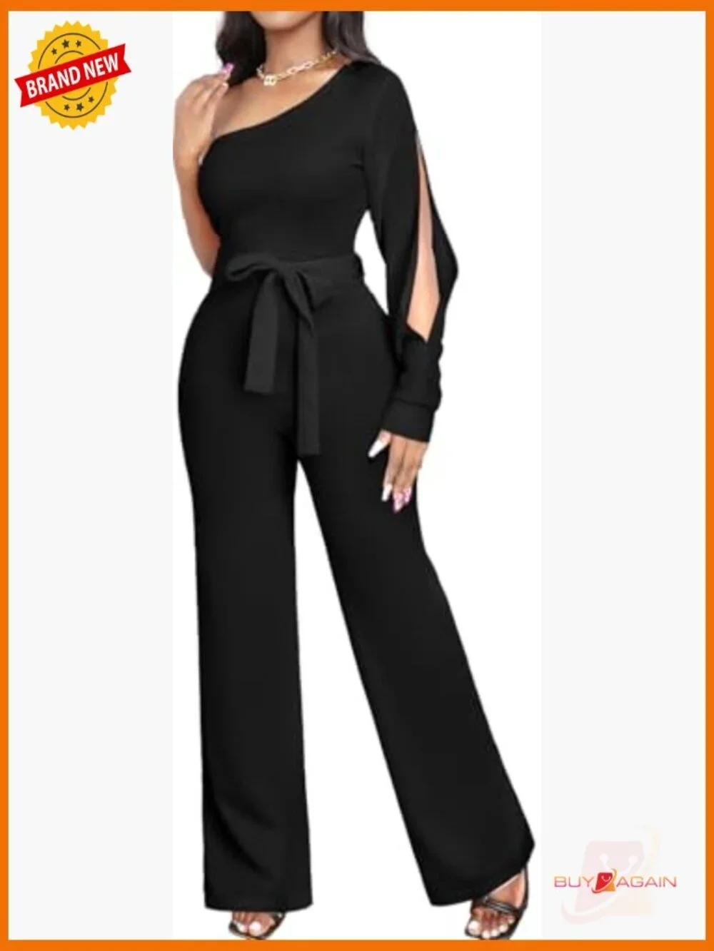 Formal Jumpsuit Women Dressy Elegant Long Straight Pants Party Club V Neck
